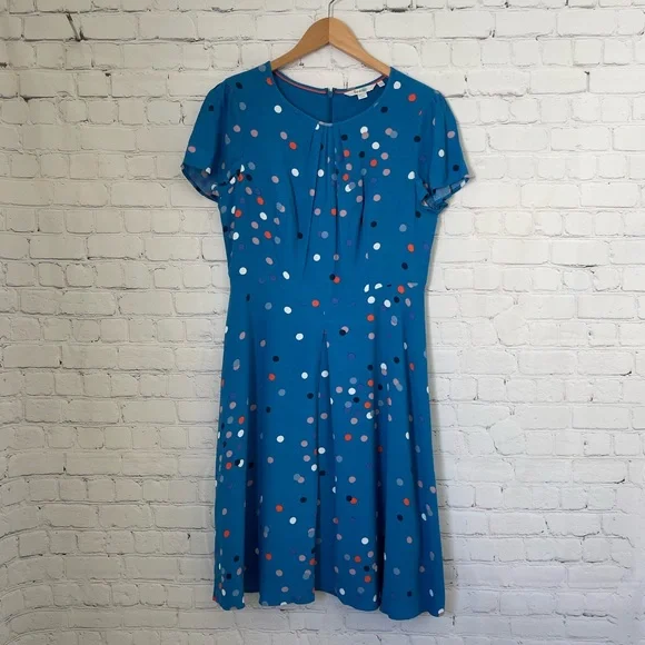 blue boden dress Blue Boden Sleeveless Dress 7-8Y — Retykle main image 1